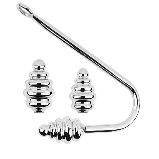 Anal GreatBenefit Ribbed 8826 Screw-in Hook Set 0628